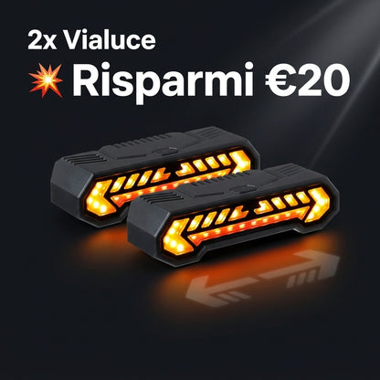 Vialuce – Luce Posteriore per Bici con Proiezione a Freccia