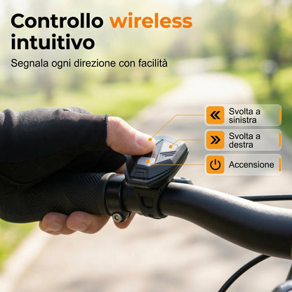 Vialuce – Luce Posteriore per Bici con Proiezione a Freccia